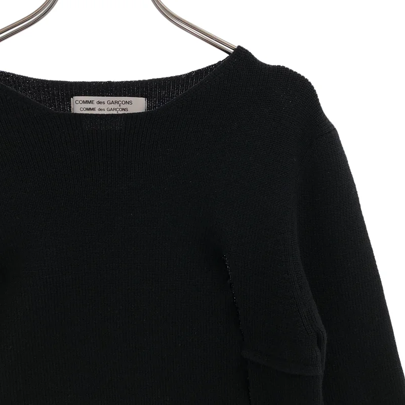COMME des GARCONS COMME des GARCONS / コムコム | 2019AW | カットオフ ニット_長袖 RD-N504 | XS | レディース