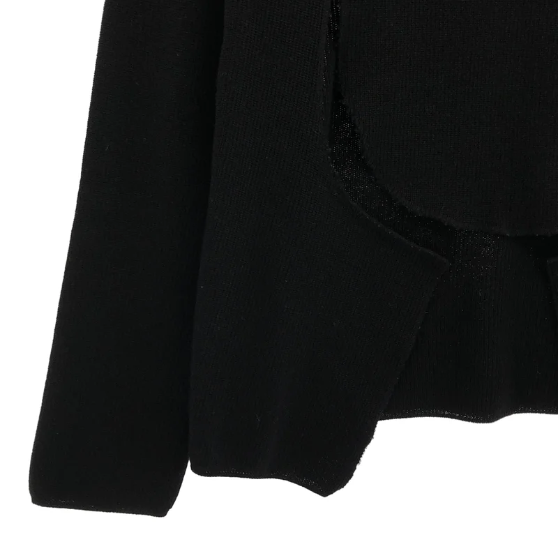 COMME des GARCONS COMME des GARCONS / コムコム | 2019AW | カットオフ ニット_長袖 RD-N504 | XS | レディース