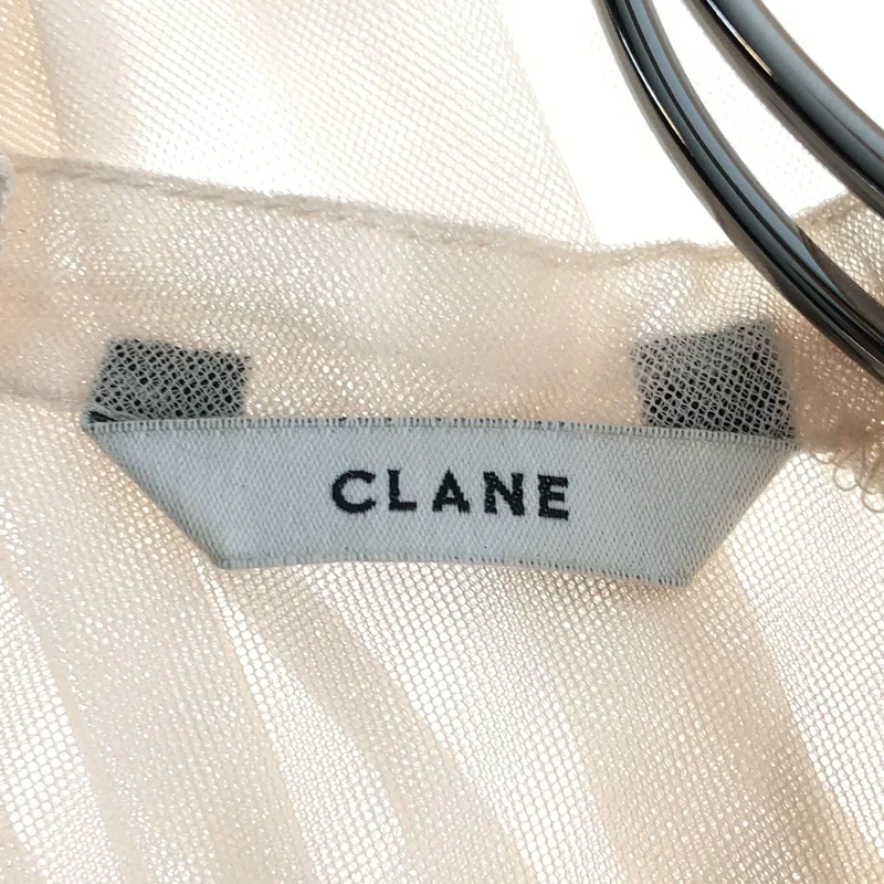 CLANE / クラネ | 2023SS | SHEER TULLE BALLOON SLEEVE TOPS / シアー タートル バルーン スリーブ トップス | 1 | レディース