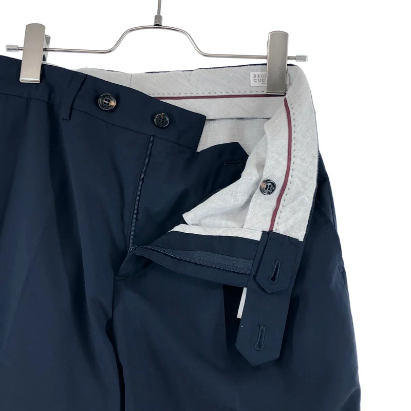 BRUNELLO CUCINELLI / ブルネロクチネリ | ロゴボタン スラックス パンツ | 46 | メンズ