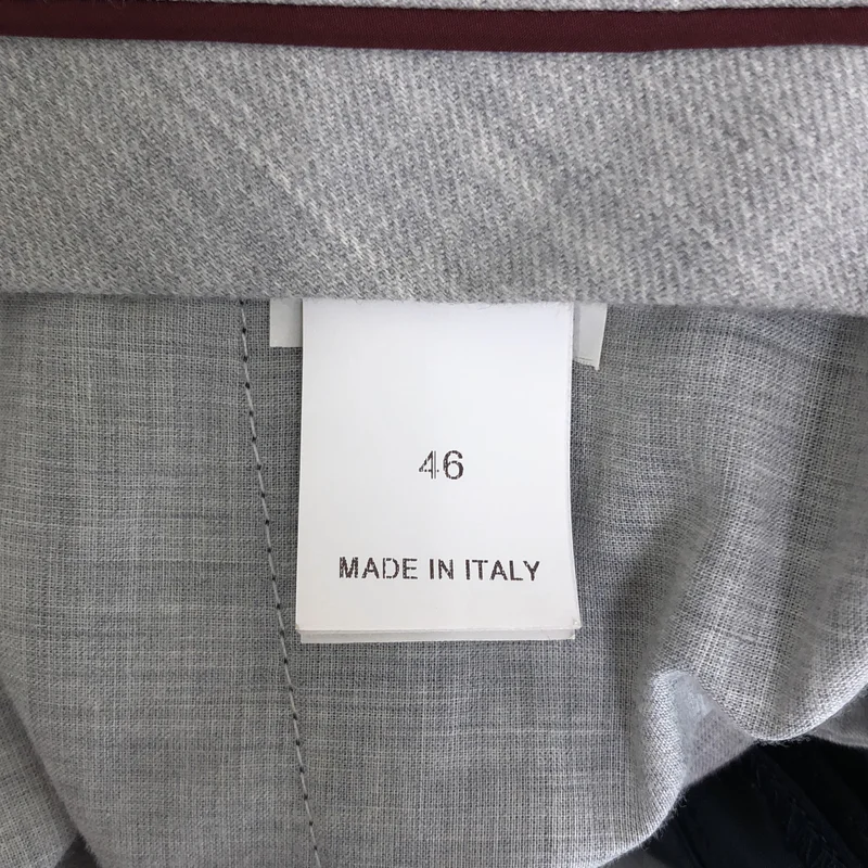 BRUNELLO CUCINELLI / ブルネロクチネリ | ロゴボタン スラックス パンツ | 46 | メンズ