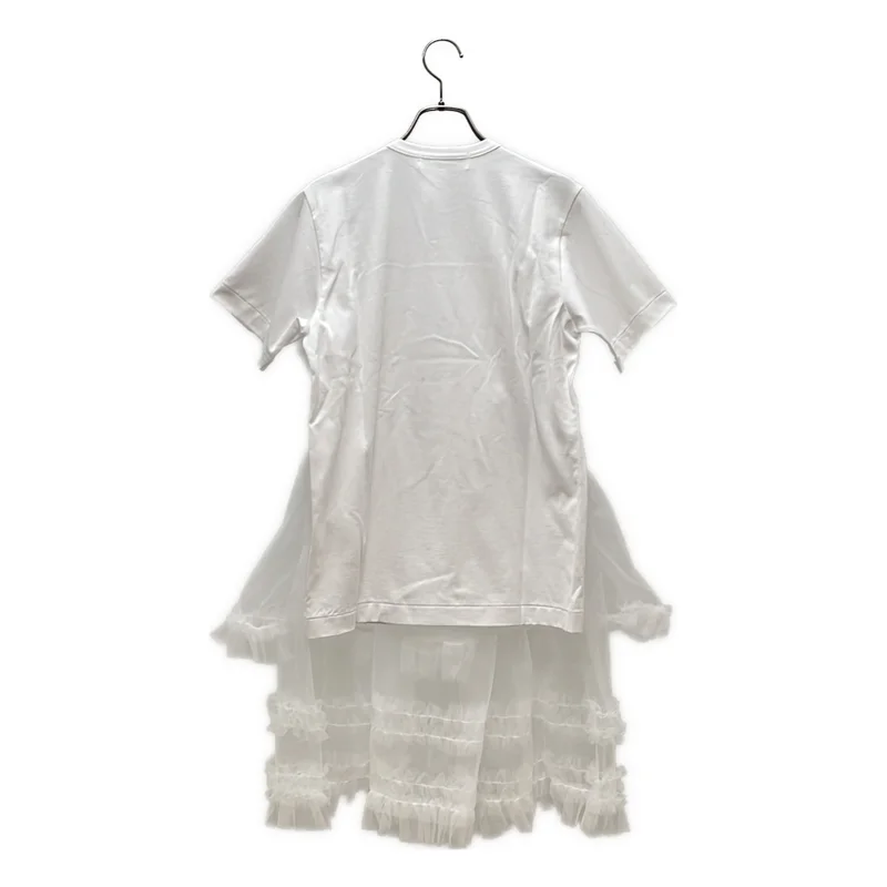 COMME des GARCONS GIRL / コムデギャルソンガール | 2026SS | チュールレイヤーラッフル Tシャツ | L | レディース