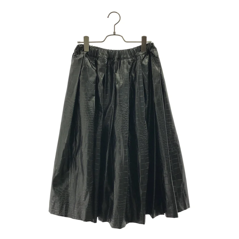 COMME des GARCONS / コムデギャルソン | 2022AW | フェイクレザー クロコ型押し スカート | XS | レディース
