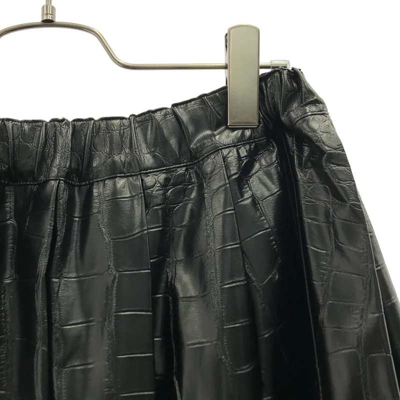 COMME des GARCONS / コムデギャルソン | 2022AW | フェイクレザー クロコ型押し スカート | XS | レディース