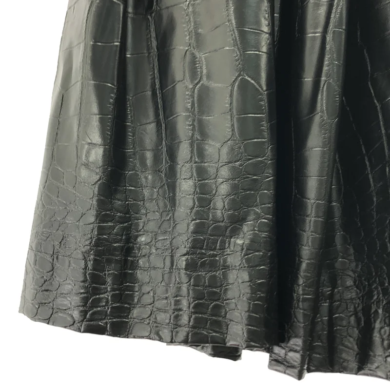 COMME des GARCONS / コムデギャルソン | 2022AW | フェイクレザー クロコ型押し スカート | XS | レディース