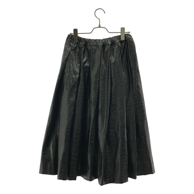 COMME des GARCONS / コムデギャルソン | 2022AW | フェイクレザー クロコ型押し スカート | XS | レディース