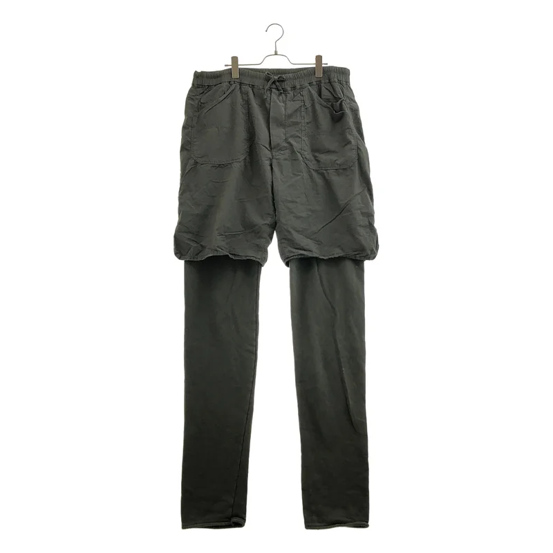 Rick Owens DRKSHDW / リック・オウエンス・ダークシャドウ | コットン レイヤード スウェットパンツ | M | メンズ