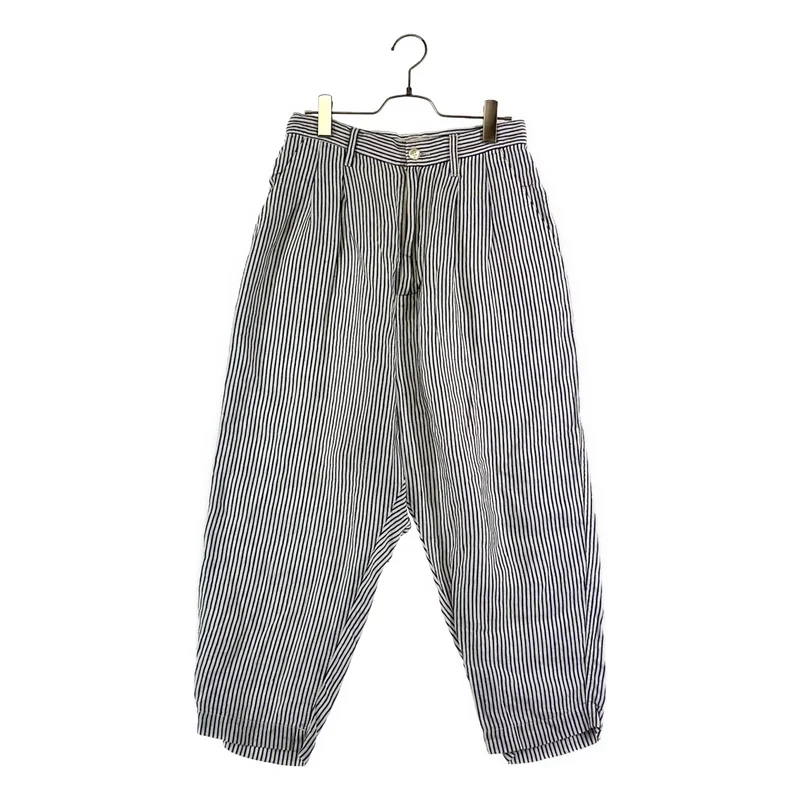JUNYA WATANABE COMME des GARCONS / ジュンヤワタナベ | 2011SS | リネン タック ストライプ パンツ | XS | レディース