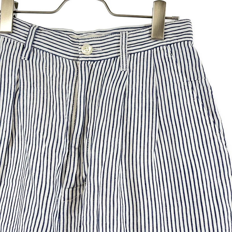 JUNYA WATANABE COMME des GARCONS / ジュンヤワタナベ | 2011SS | リネン タック ストライプ パンツ | XS | レディース