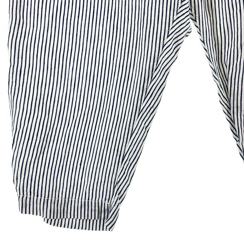 JUNYA WATANABE COMME des GARCONS / ジュンヤワタナベ | 2011SS | リネン タック ストライプ パンツ | XS | レディース