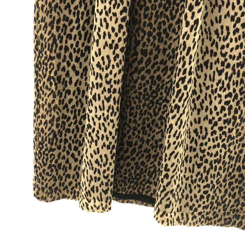 SAINT LAURENT PARIS / サンローランパリ | レオパードプリント スリーブレス ワンピース | 36 | レディース