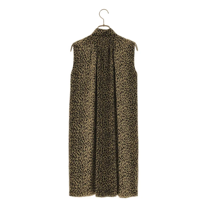SAINT LAURENT PARIS / サンローランパリ | レオパードプリント スリーブレス ワンピース | 36 | レディース