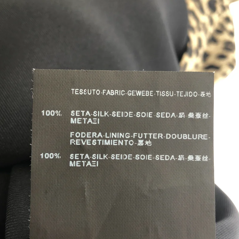 SAINT LAURENT PARIS / サンローランパリ | レオパードプリント スリーブレス ワンピース | 36 | レディース