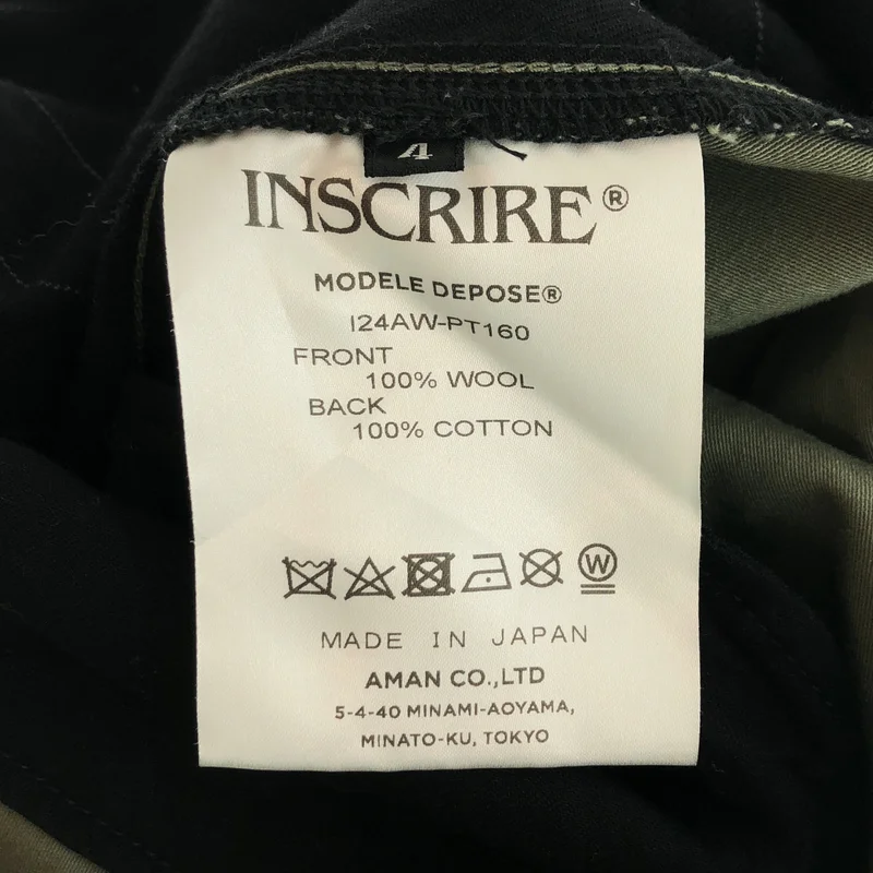 INSCRIRE / アンスクリア | 2024AW | Hybrid Baker Pants ハイブリッド ベイカーパンツ | 4 | メンズ