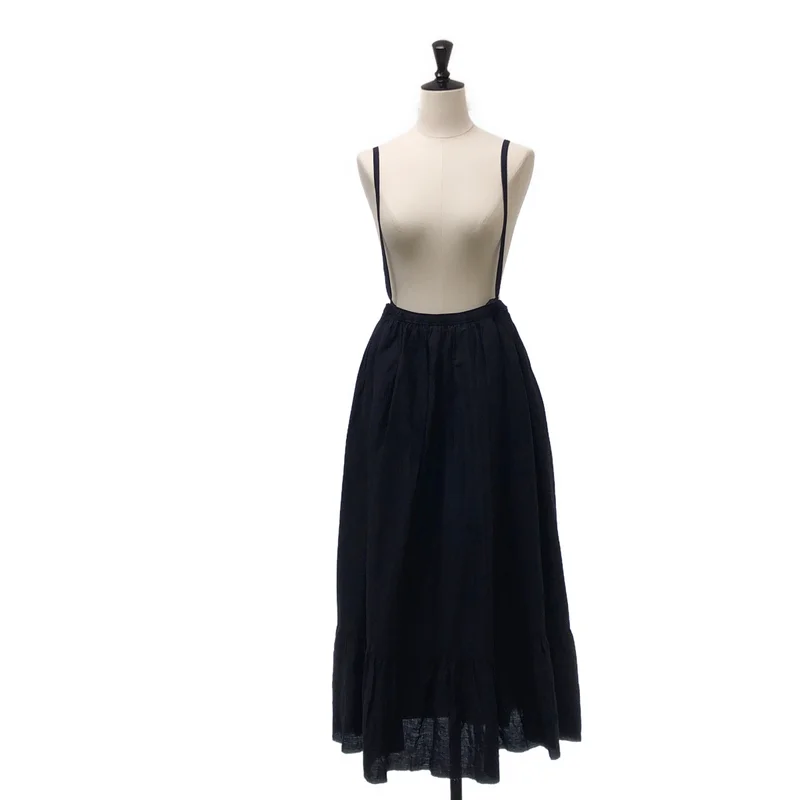 journal standard luxe / ジャーナルスタンダードラックス | 肩紐付き エアワッシャー キリカエ ギャザー スカート | F | レディース