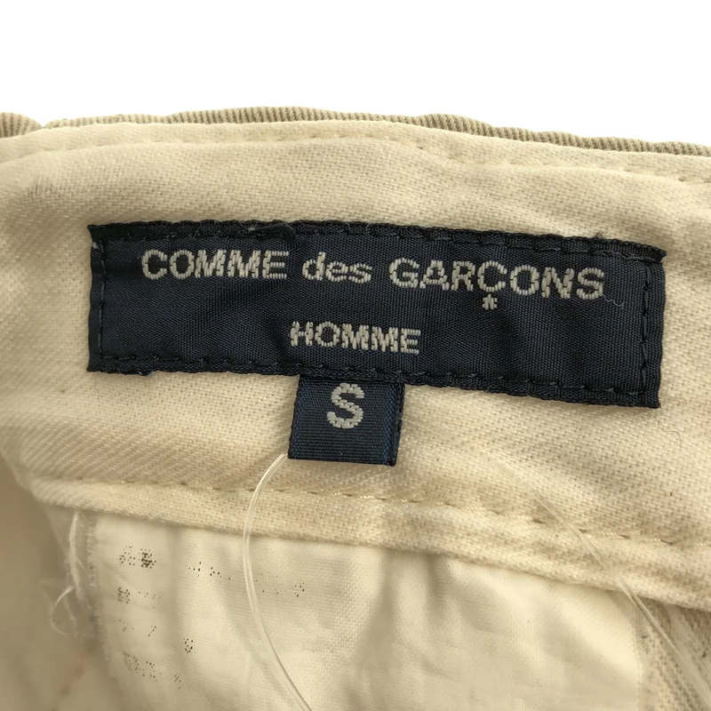 COMME des GARCONS HOMME / コムデギャルソンオム | バックル付きコットンパンツ | S | メンズ