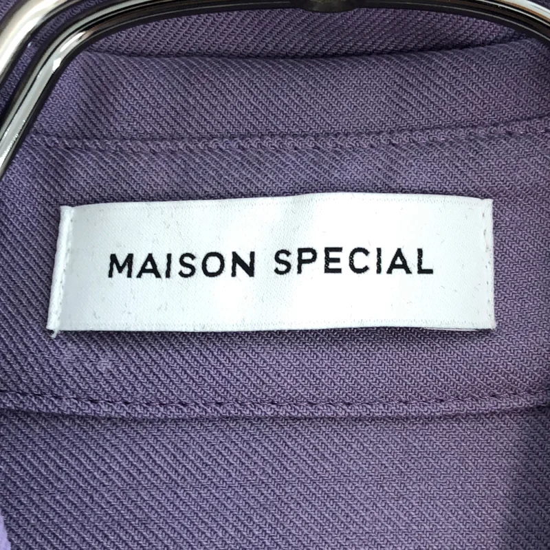 Maison Special / メゾンスペシャル | ウール混 ダブルポケットシャツ | F | レディース