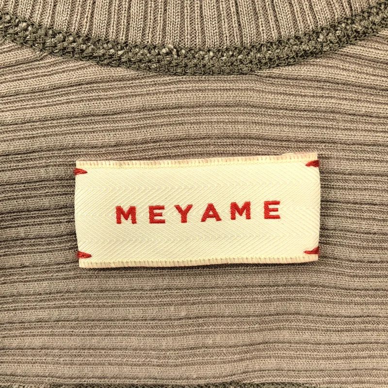 MEYAME / メヤメ | リブ ラウンドカット カットソー | F | レディース