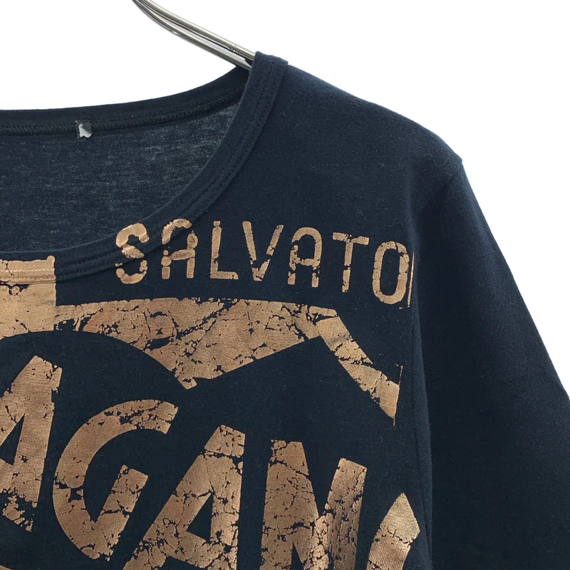 Salvatore Ferragamo / サルヴァトーレフェラガモ | ロゴ 箔プリント クルーネック カットソー |