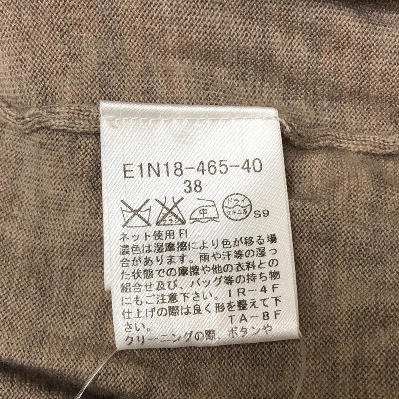 BURBERRY BLUE LABEL / バーバリーブルーレーベル | ウール ロゴ刺しゅう エポーレット クルーネックニット | 38 | レディース