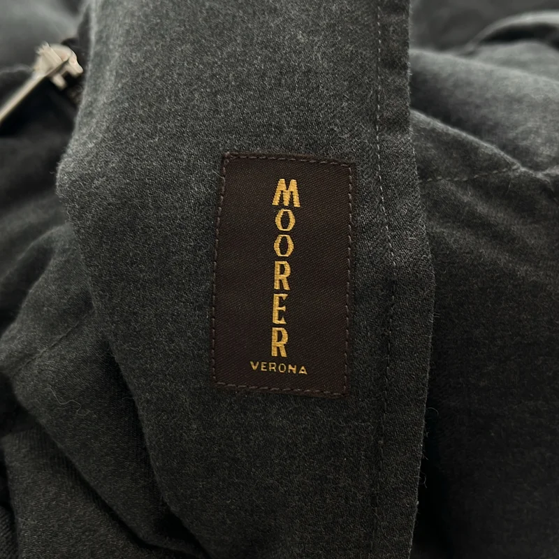 MooRER / ムーレー | ウール カシミヤ ファー ダウンコート | 46 | メンズ