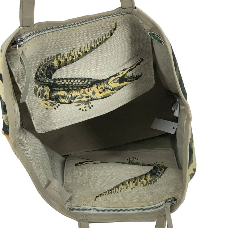 LACOSTE / ラコステ | キャンバス プリント トートバッグ |