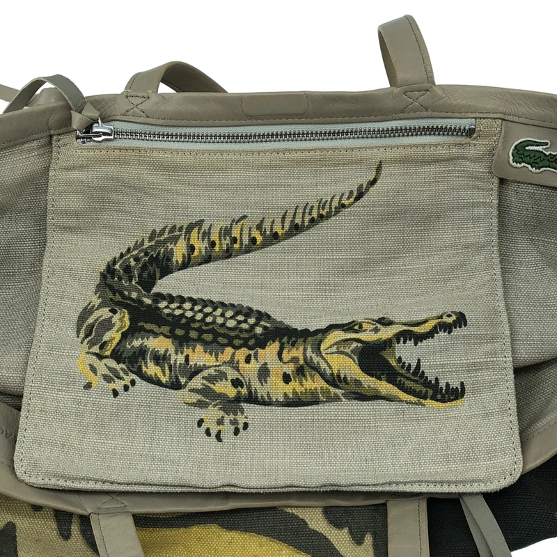 LACOSTE / ラコステ | キャンバス プリント トートバッグ |