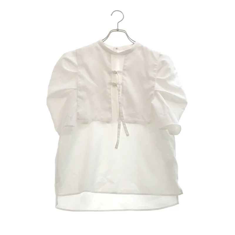 Re:poris / レポリス | Cherish blouse パフスリーブ 半袖ブラウス | S | レディース