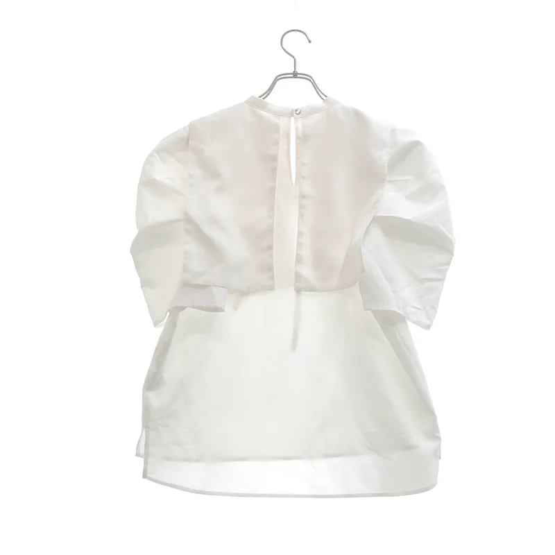 Re:poris / レポリス | Cherish blouse パフスリーブ 半袖ブラウス | S | レディース