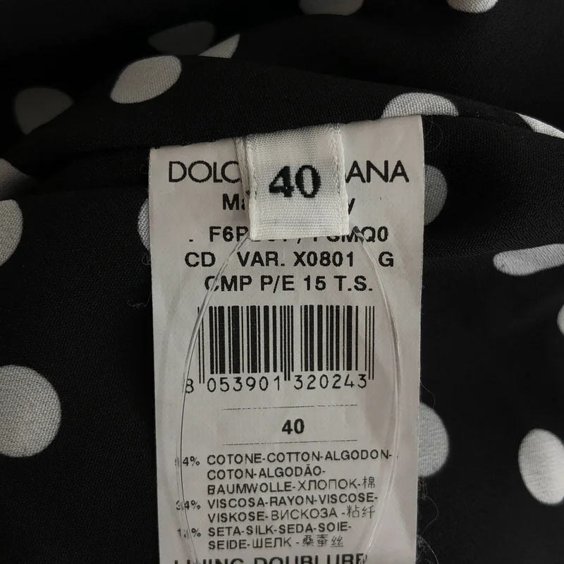 DOLCE＆GABBANA / ドルチェ＆ガッバーナ | 総柄 フラワー ジャガード ドレス ワンピース / ドット総裏地 | 40 | レディース