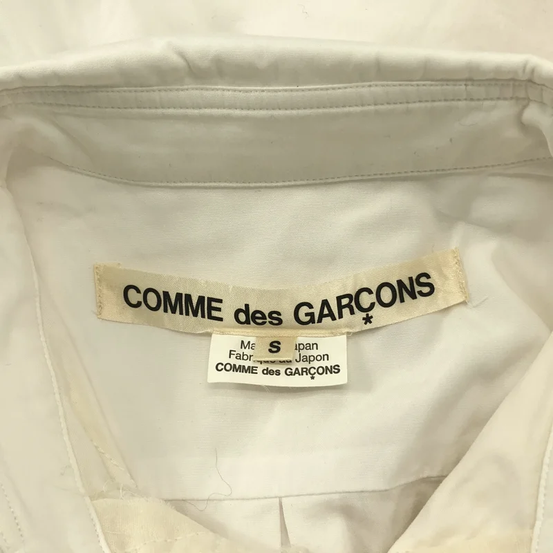 COMME des GARCONS / コムデギャルソン | 2018SS | コットン パッチ装飾 シャツ ブラウス | S | レディース