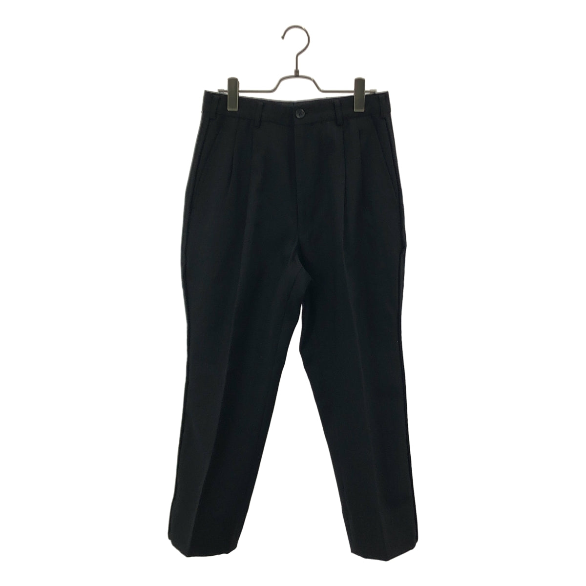 COMME des GARCONS HOMME PLUS / コムデギャルソンオムプリュス | 1998AW | ウール ストライプ テーパードスラックス パンツ | S | ブラック | メンズ COMME des GARCONS HOMME PLUS / コムデギャルソンオムプリュス