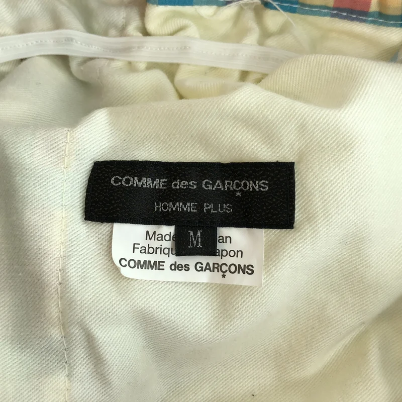 COMME des GARCONS HOMME PLUS / コムデギャルソンオムプリュス | 2019SS | チェック ギャザーパンツ PC-P016 | M | メンズ