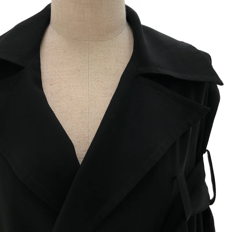 Yohji Yamamoto FEMME / ヨウジヤマモトファム | 2021SS | ベルテッドトレンチコート | 1 | レディース