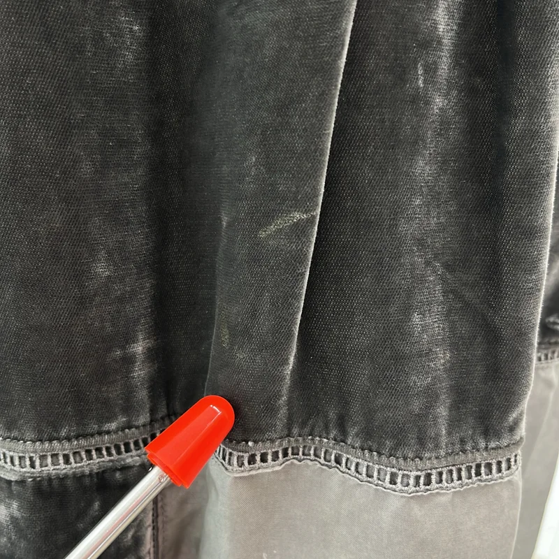 tricot COMME des GARCONS / トリココムデギャルソン | 2006SS | 染め加工 ベロア サイドジップ パッチワーク スカート | S | レディース