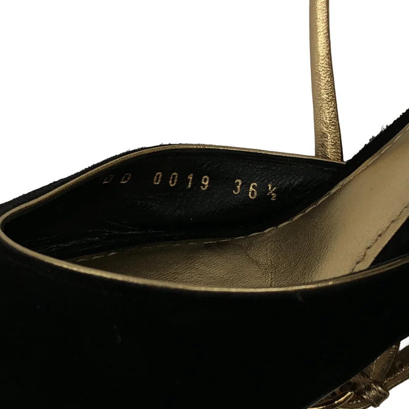Louis Vuitton / ルイヴィトン | × Sofia Coppola / スエード オープントゥ ウェッジソールサンダル | 36.5 | レディース