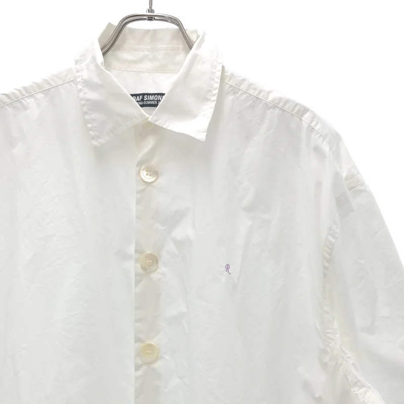 RAF SIMONS / ラフシモンズ | Short sleeve shirt オーバーサイズ 刺しゅう シャツ | 48 | メンズ