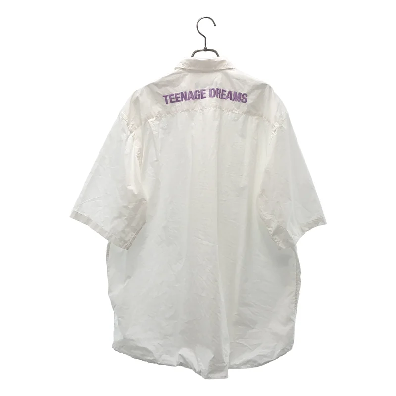 RAF SIMONS / ラフシモンズ | Short sleeve shirt オーバーサイズ 刺しゅう シャツ | 48 | メンズ