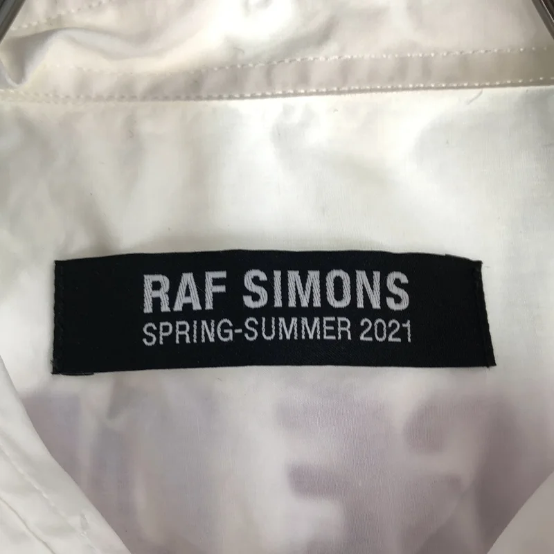 RAF SIMONS / ラフシモンズ | Short sleeve shirt オーバーサイズ 刺しゅう シャツ | 48 | メンズ