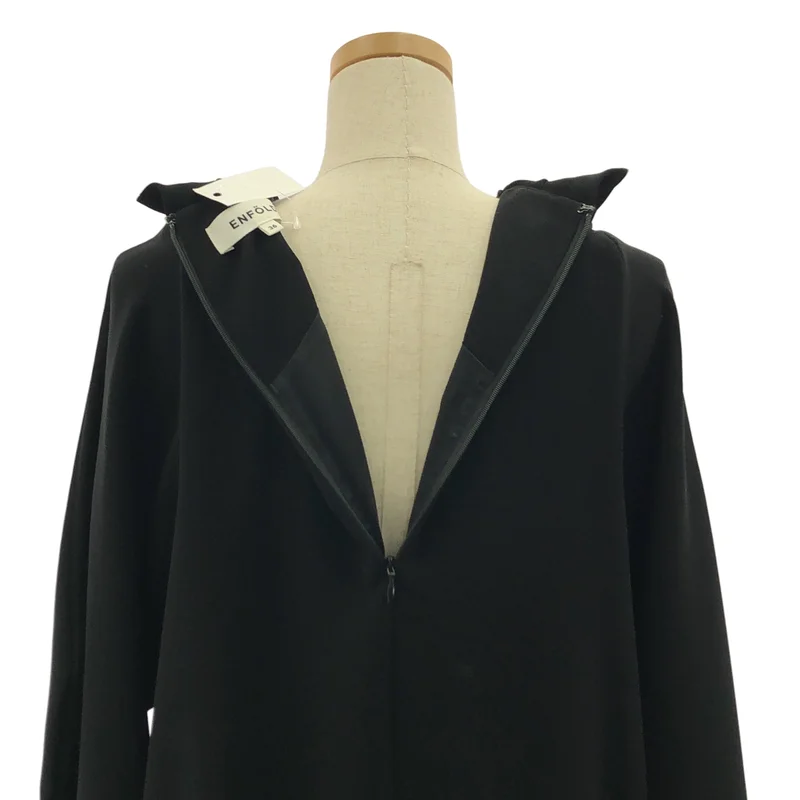 ENFOLD / エンフォルド | NECK-PLEATS DRESS / ネックプリーツドレス ワンピース | 36 | レディース