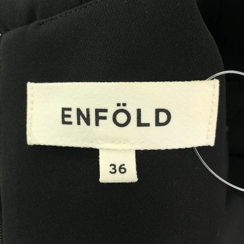 ENFOLD / エンフォルド | NECK-PLEATS DRESS / ネックプリーツドレス ワンピース | 36 | レディース