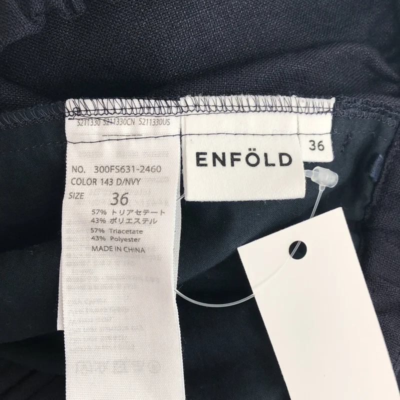 ENFOLD / エンフォルド | 2022SS | リネンライク ワイドゴムトラウザーズ | 36 | レディース