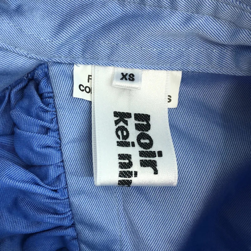 noir kei ninomiya / ノワールケイニノミヤ | 2021AW | コットン バックオープン フリルシャツ | XS | レディース