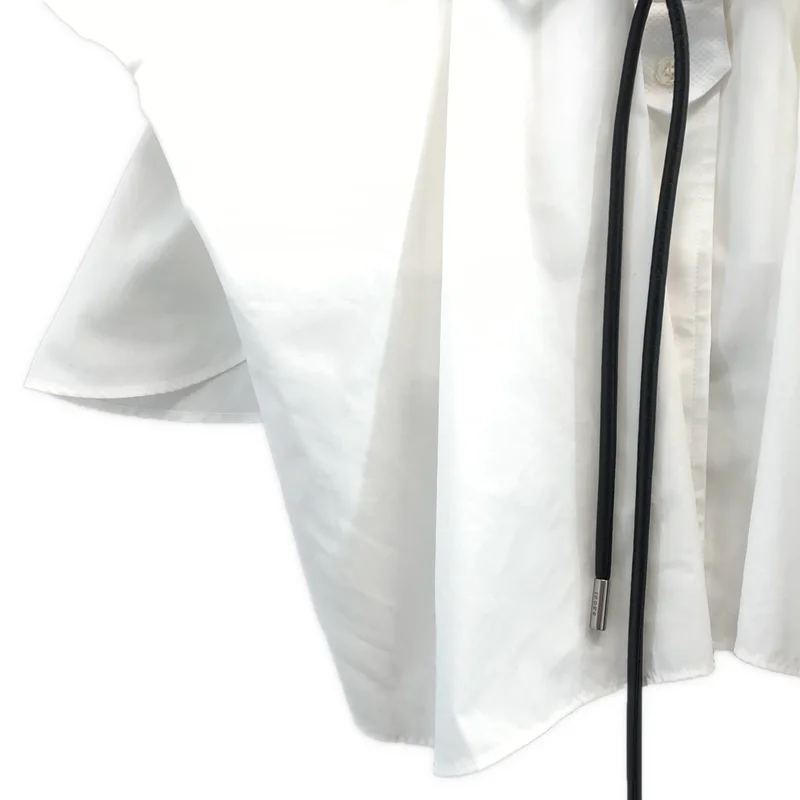 sacai / サカイ | ポリエステル コットン ベルトシャツ | 3 | レディース