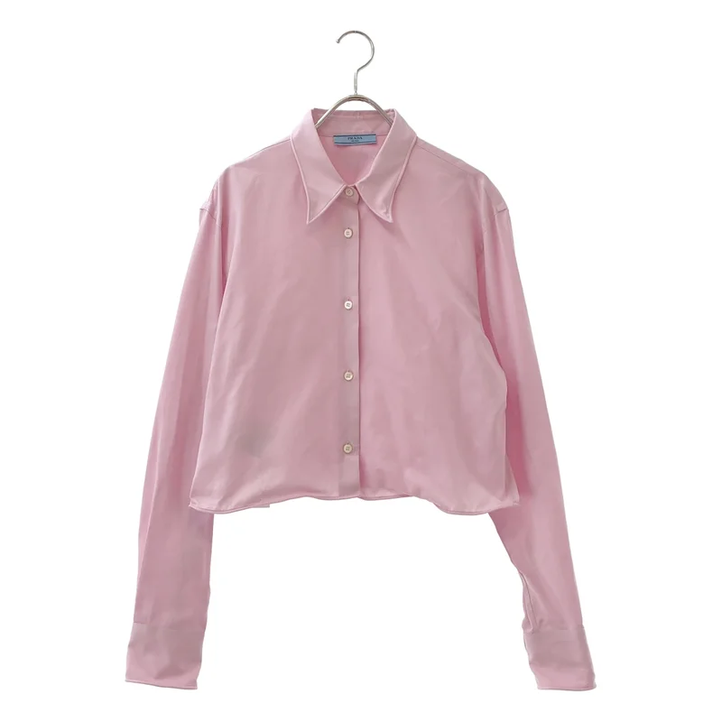 PRADA / プラダ | ワイヤー入りクロップドシャツ | 40 | レディース