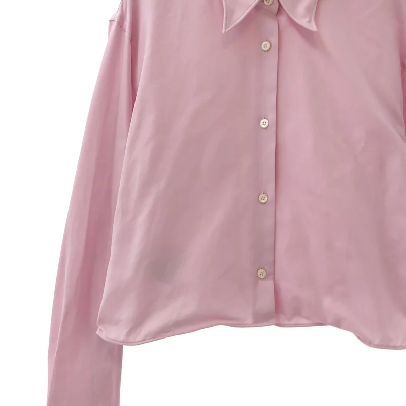 PRADA / プラダ | ワイヤー入りクロップドシャツ | 40 | レディース
