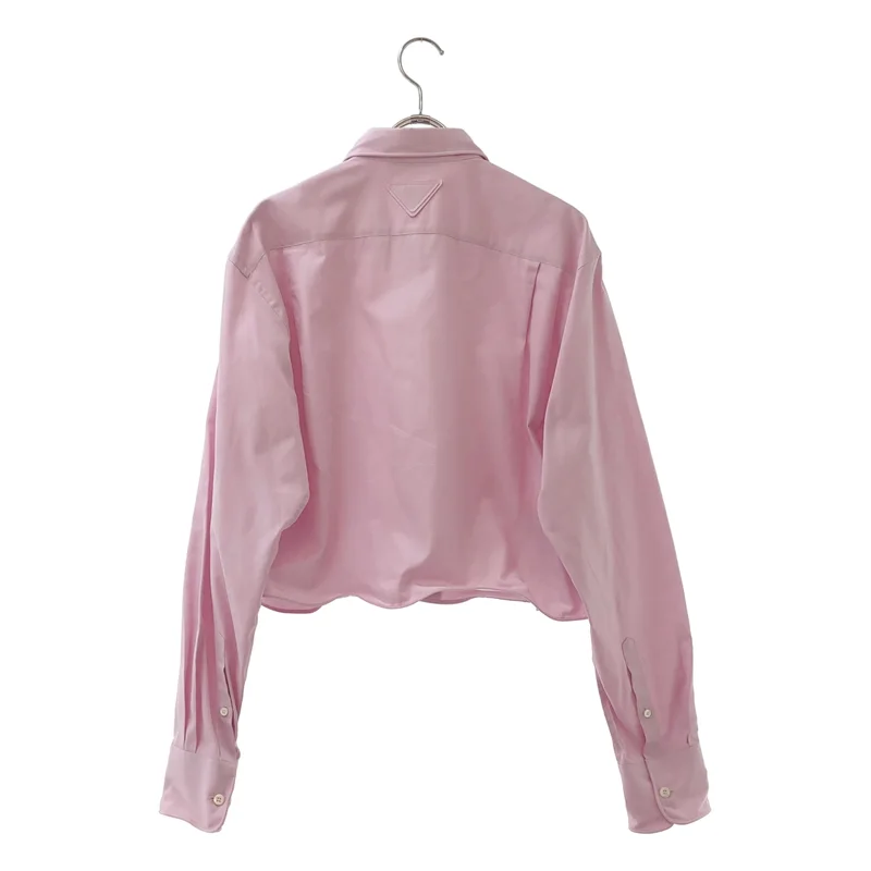 PRADA / プラダ | ワイヤー入りクロップドシャツ | 40 | レディース