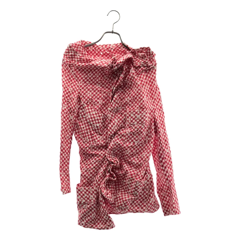 JUNYA WATANABE COMME des GARCONS / ジュンヤワタナベ | 2009SS | チェック 変形 エンブロイダリー ジャケット | XS | レディース