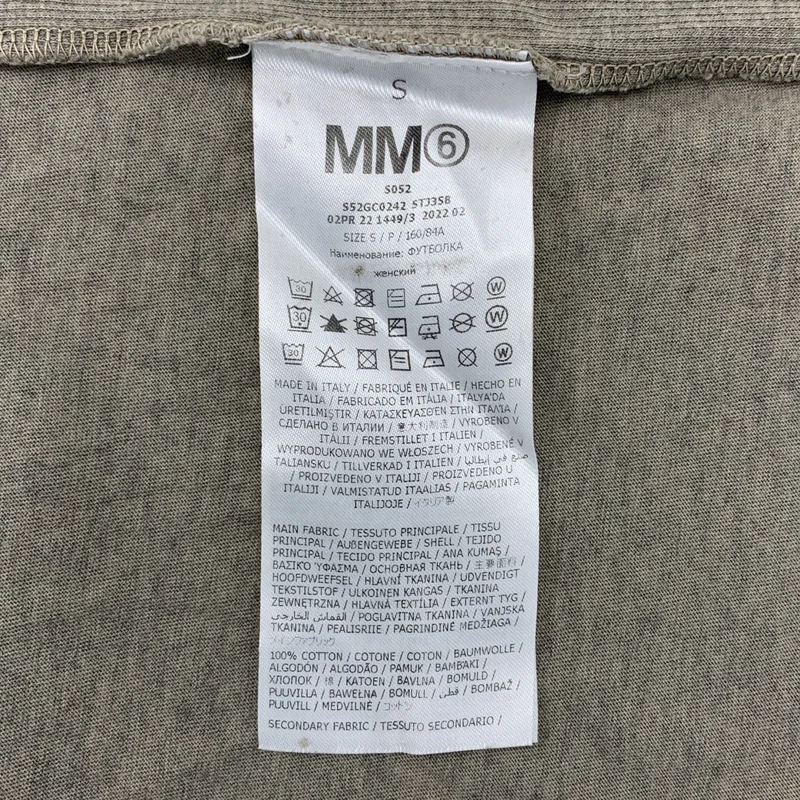 MM6 Maison Margiela / エムエムシックスメゾンマルジェラ | 2022SS | コットン イニシャルロゴ Tシャツ | S | レディース