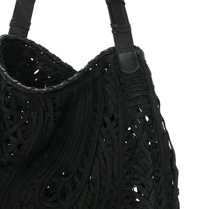 Mame Kurogouchi / マメクロゴウチ | Cord Embroidery Hanakago Tote bag ショルダーバッグ |